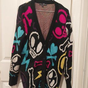 Dolls Kill x toki doki - Au Revoir Intarsia Knit Cardigan